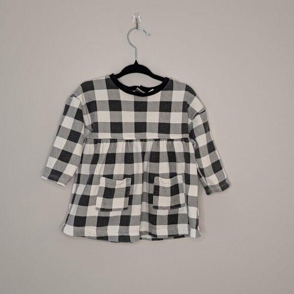 ๐ 2 for 15 ๐ Petit Lem Black Buffalo Check Dress - Picture 1 of 3
